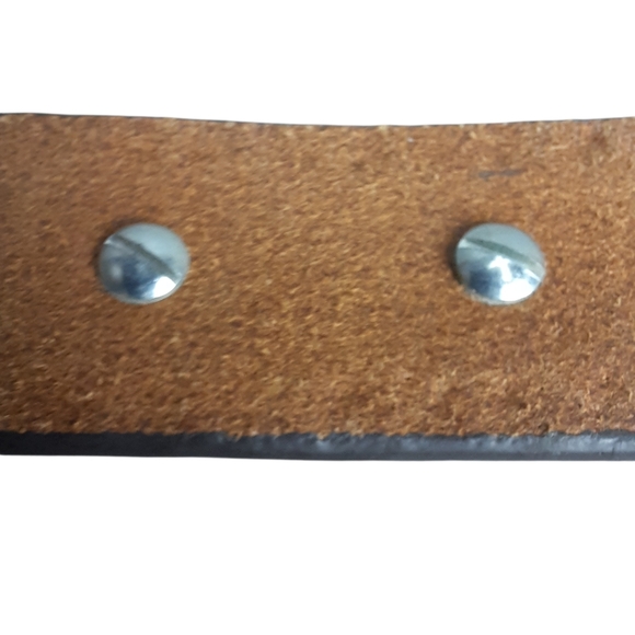 Nocona Leather Jeweled Studded Western Cowgirl Belt SZ 24 - Picture 10 of 11